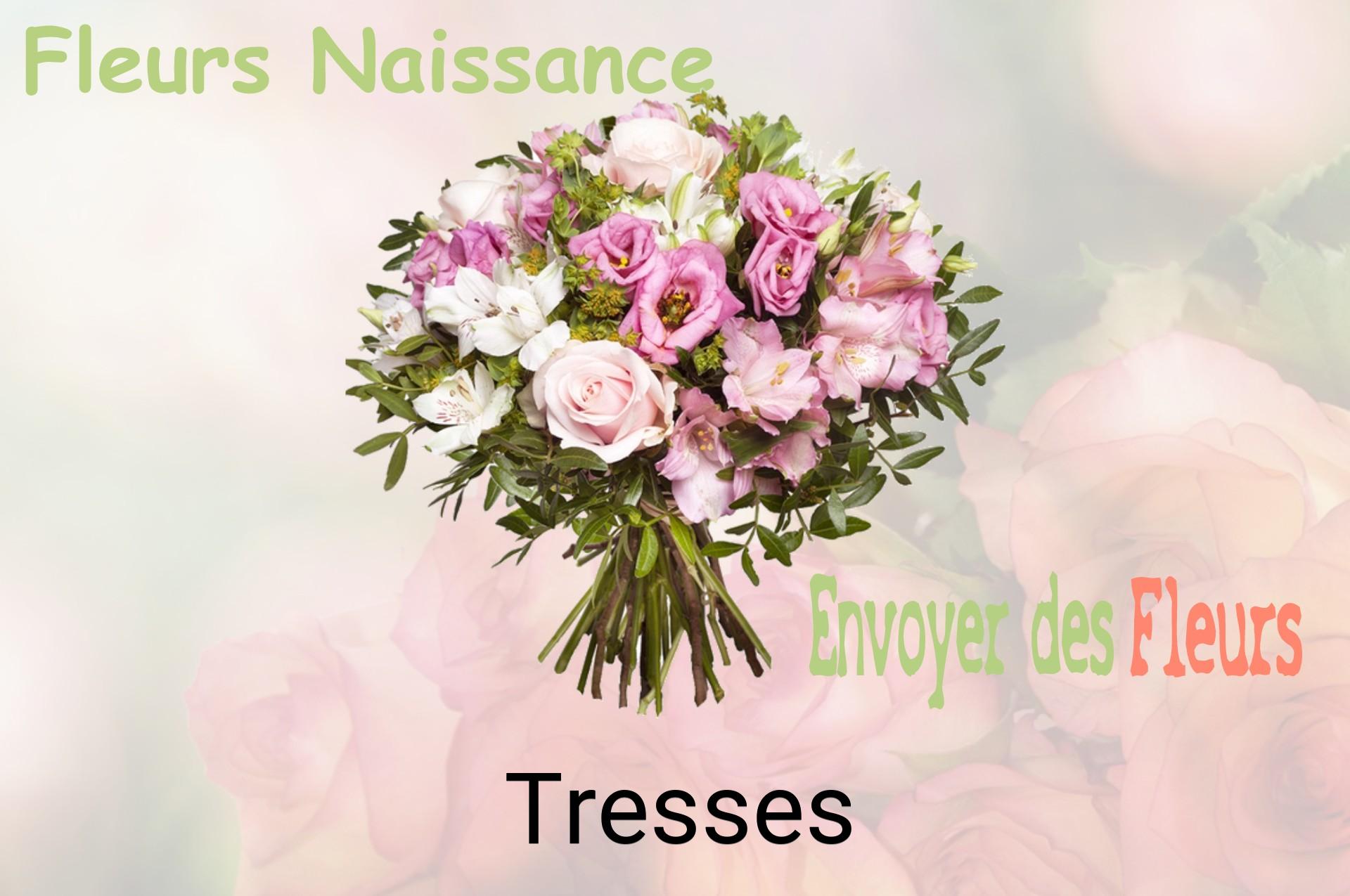 Bouquet de fleurs de naissance livré à Tresses